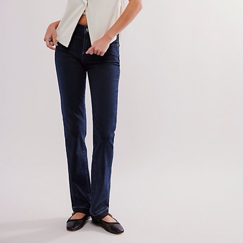 Re/Done Womens Super Slim in Blackened Blue Jean Size 30 NWT